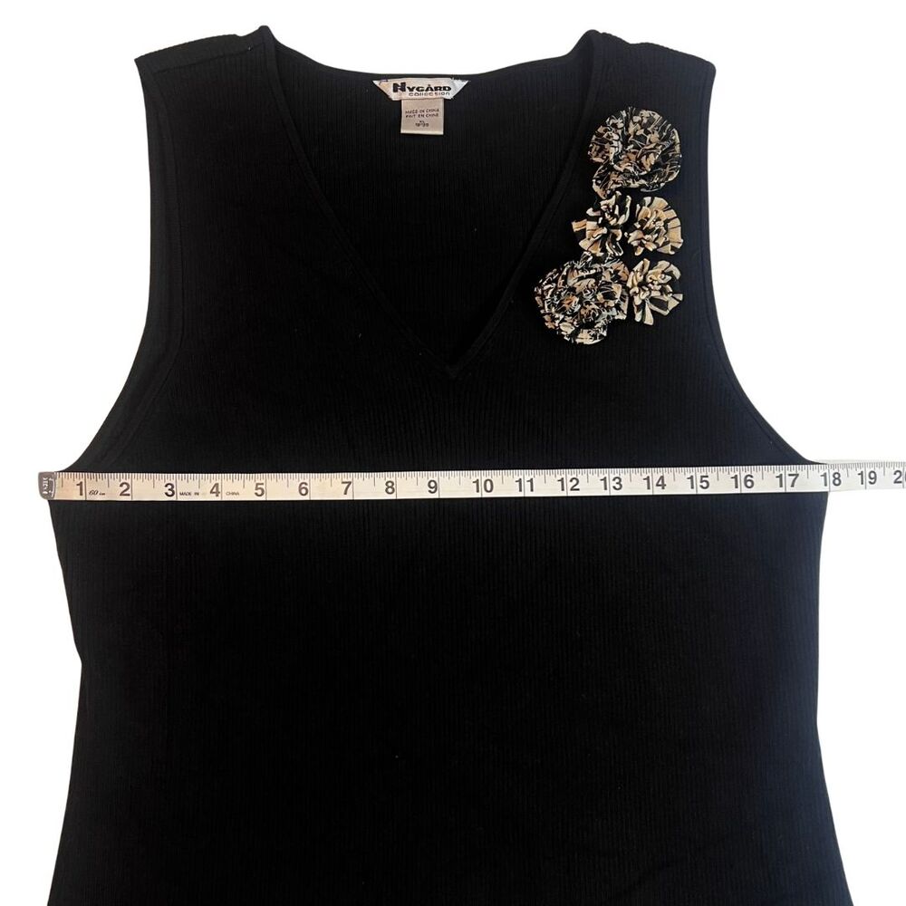 Nygard Collection Blouse Women XL Sleeveless Classic Preppy Academia Shell - Picture 4 of 16